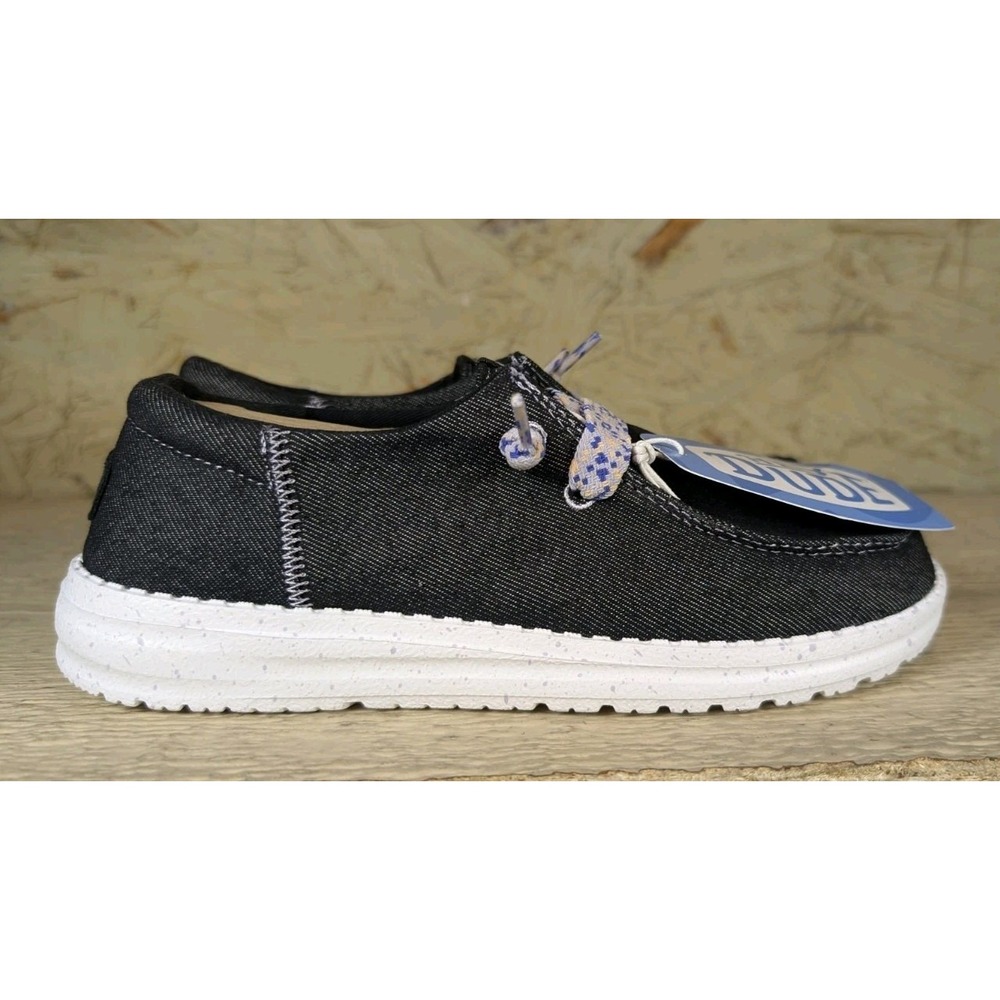 Hey Dude Women's Wendy Funk Friendship Lace Black Denim Size 5 - Picture 10 of 12